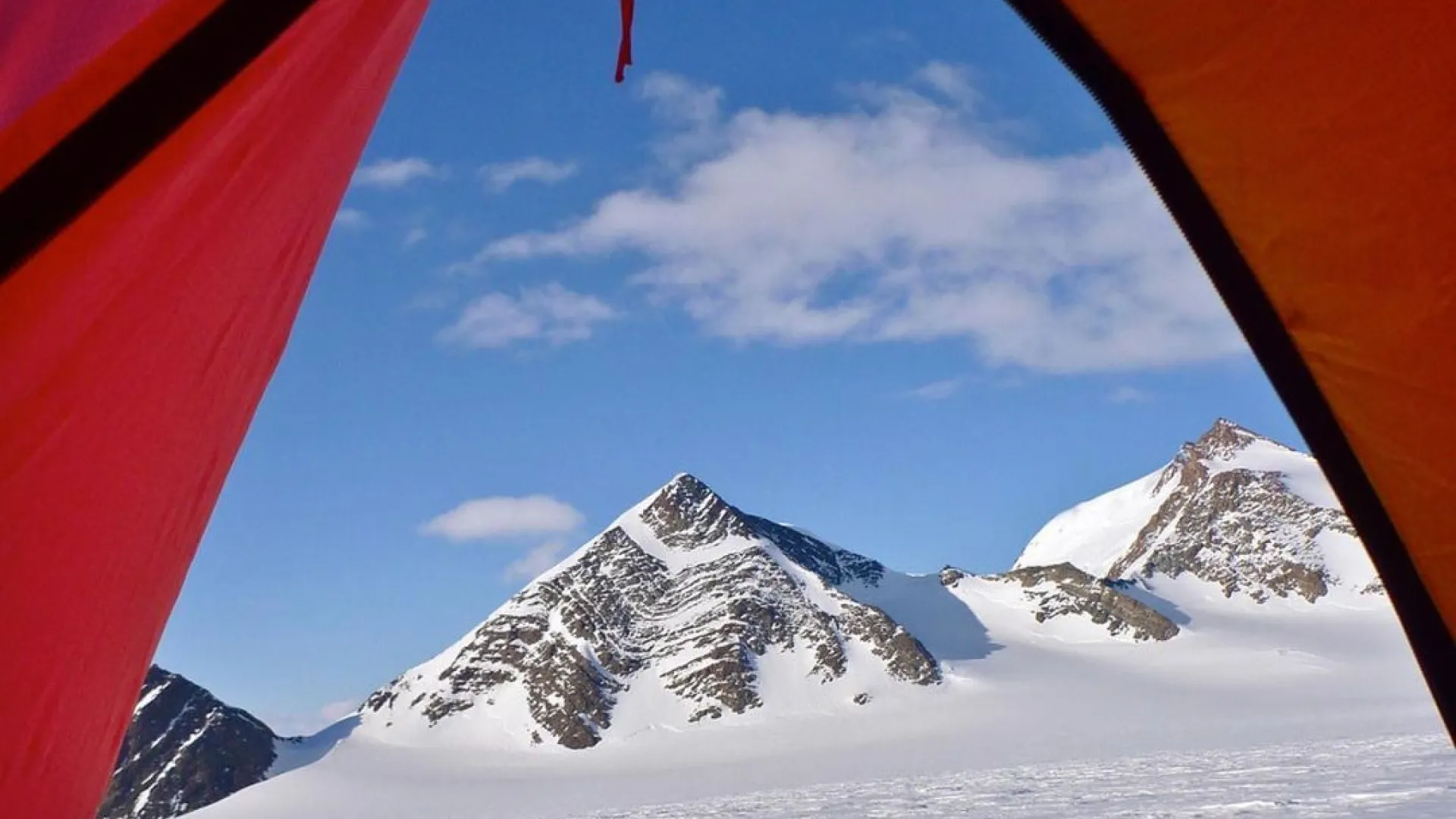 View from a tent in the deep field